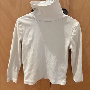 Mini Boden Kids Ivory Long Sleeve Turtleneck Cream top shirt size 3-4Y tank tee